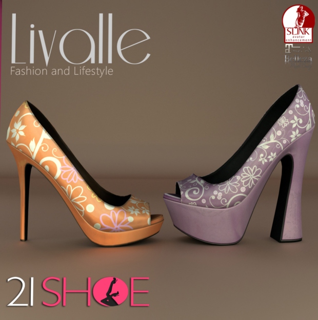 Livalle at 21 Shoe Event in Second Life